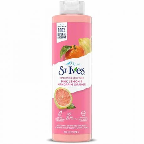 شامپو بدن سینت آیوز St Ives رایحه لیمو صورتی و پرتقال ماندارین 650 میل