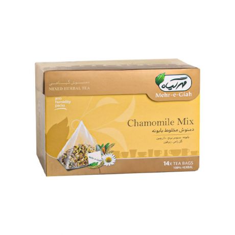 دمنوش مخلوط بابونه مهرگیاه بسته 14 عددی