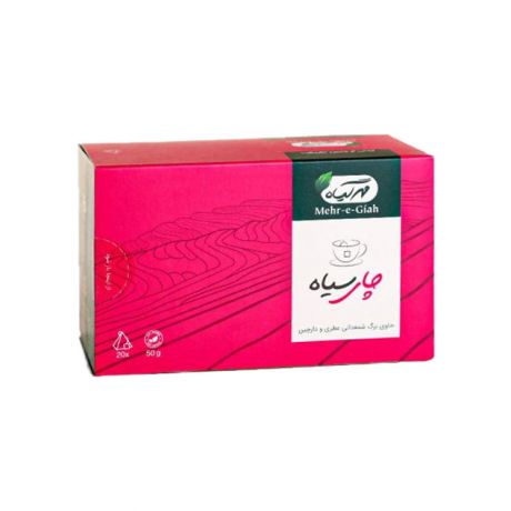 چای سیاه عطری و دارچین مهرگیاه 20 عددی