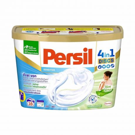 قرص بالشتی لباسشویی پرسیل حساس Persil مدل 4 در 1 بسته 20 عددی