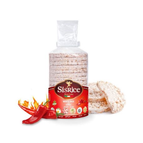 سیس رایس کیک رژیمی همراه با فلفلی چیلی (بدون گلوتن) 120 گرم
