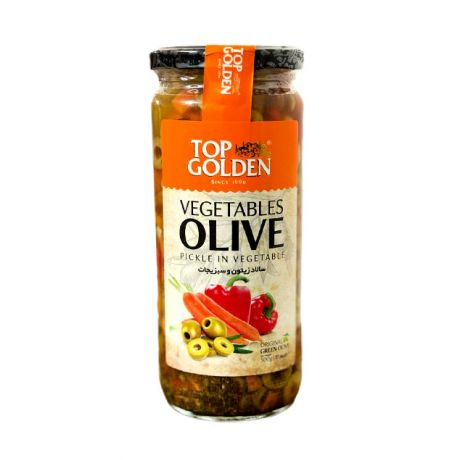 سالاد زیتون و سبزیجات TOP GOLDEN تاپ گلدن 500 گرمی
