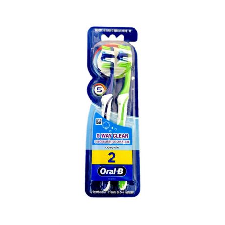 مسواک دوقلو complete 2 Oral-B مدیوم