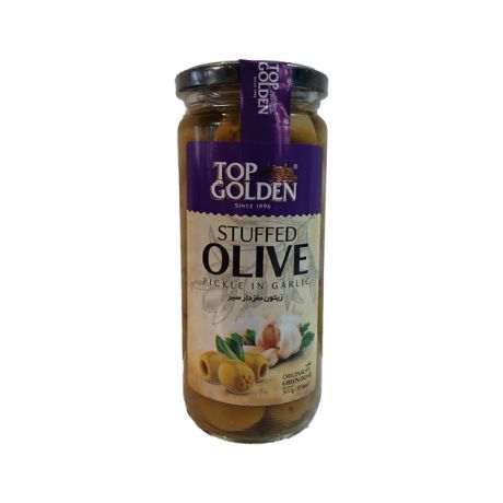 زیتون مغزدار سیر TOP GOLDEN تاپ گلدن 500 گرمی