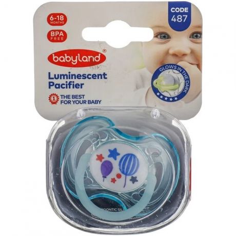 پستانک شب تاب baby land بیبی لند کد487