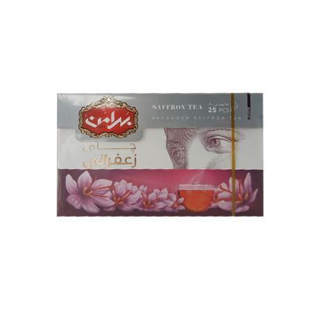 چای زعفرانی بهرامن 25 عددی 