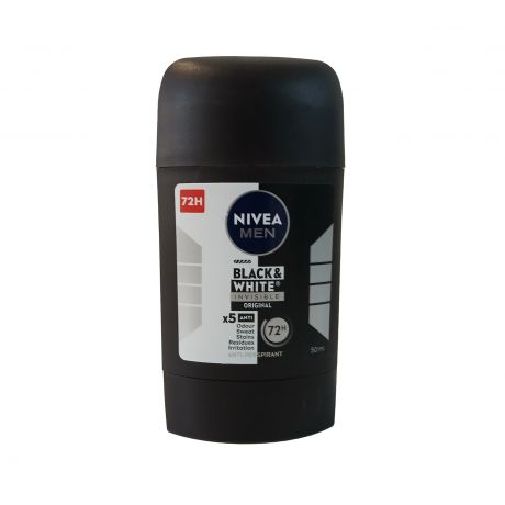 مام استیک مردانه NIVEA BLACK & WHITE نیوآ 50 میلی