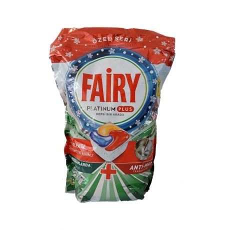 قرص ماشین ظرفشویی لیمویی FAiRY PLATINUM PLUS فیری 46 عددی