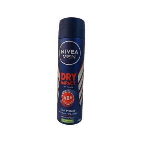 اسپری ضد تعریق مردانه NIVEA DRY IMPACT نیوآ 150 میلی