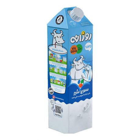 سوپر شیر نیم چرب روزانه 1 لیتری
