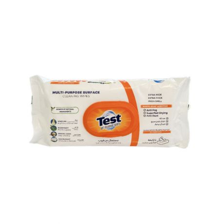 دستمال مرطوب چندمنظوره Testتست 50 عددی