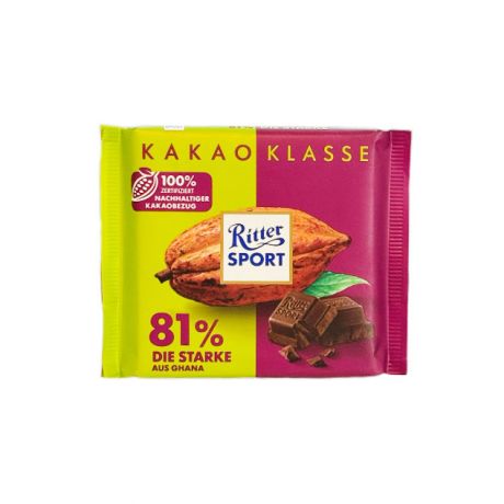 شکلات 81 درصد ریتر اسپرت Ritter Sport حجم 100 گرم
