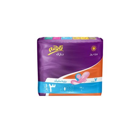 نوار بهداشتی بالدار با رویه مشبک ویژه روز تافته بسته 7 عددی