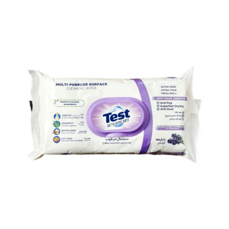 دستمال مرطوب چند منظوره Testتست 50 عددی