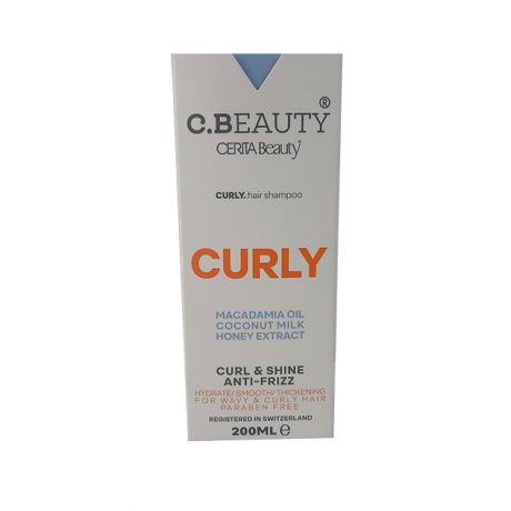 شامپو مناسب موی فر C.BEAUTY سی بیوتی 200 میلی