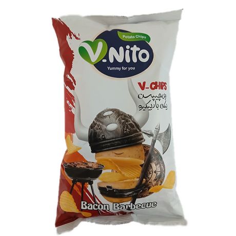 چیپس بیکن باربکیو V-Nito وی-نیتو 100 گرمی چیپس بیکن باربکیو V-Nito وی-نیتو 100 گرمی