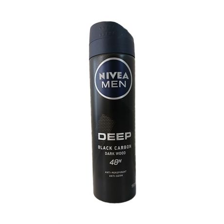 اسپری بدن مردانه NIVEA DEEP BLACK CARBONE نیوآ 150 میلی