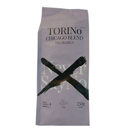 دانه قهوه برشته شده TORINo CHICAGO BLEND تورینو 250 گرمی