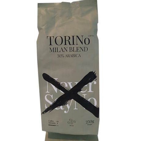 دانه قهوه برشته شده TORINo MILAN BLEND تورینو 250 گرمی
