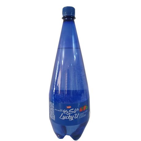 نوشیدنی گازدار لاکی یو کاله سودا با طعم توت فرنگی 1.5 لیتری