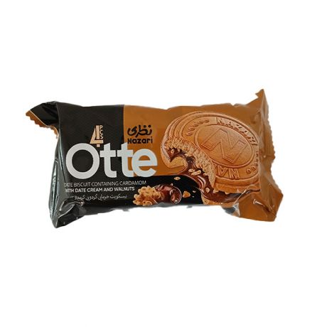بیسکویت خرمایی گردویی کرمدار Otte نظری 60 گرمی