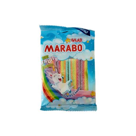 پاستیل نواری مخلوط میوه ای MARABO مارابو 100 گرمی