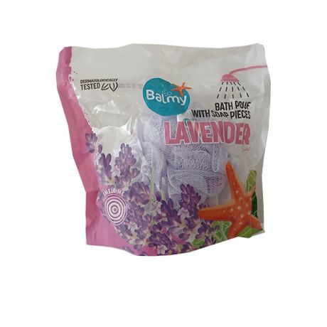 لیف حمام Balmy با تکه های صابون لوندر