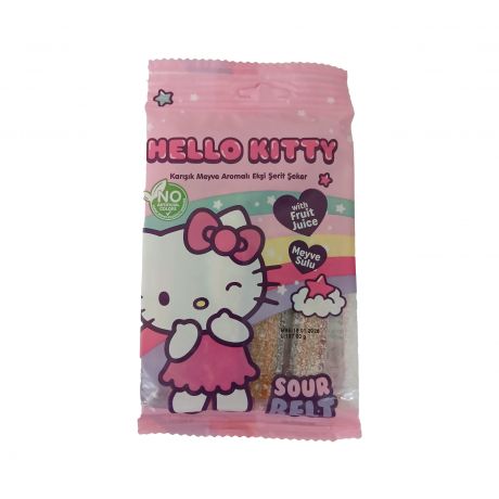 پاستیل نواری ترش HELLO KITTY هلو کیتی 80 گرمی 