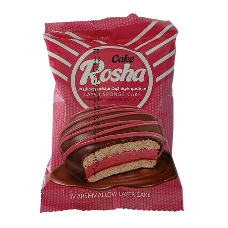 مارشملو کیک توت فرنگی روکش دار Rosha نظری 34 گرمی