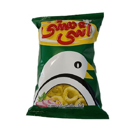اسنک حلقه ای پیاز و جعفری اشی مشی 60 گرمی