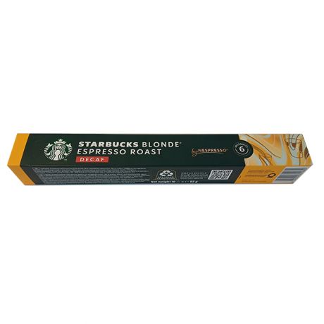 کپسول قهوه استارباکس مدل BLONDE ESPRESSO ROAST DECAF تعداد 10 عدد 55 گرمی