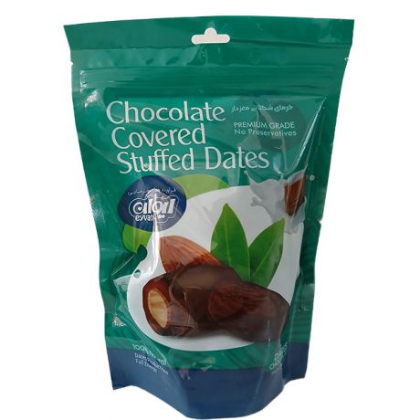 خرمای شکلاتی مغردار ایوان 250 گرمی