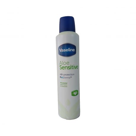 اسپری بدن 48h Vaseline Aloe Sensitive وازلین 250 میلی