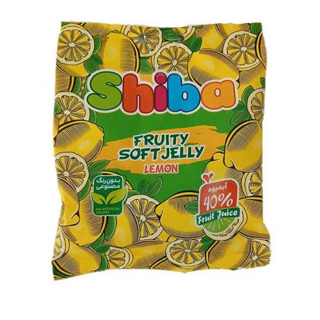 پاستیل میوه ای Shiba SOFT JELLY شیبا لیمویی 90 گرمی