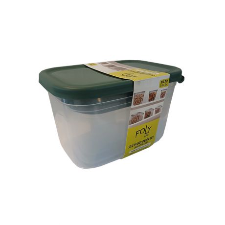 ظرف مایکرویوی فریزری 3 تکه FOLY life در سایزهای مختلف