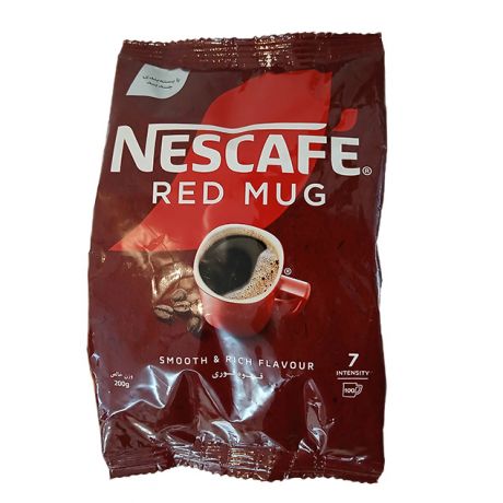 پودر قهوه فوری پاکتی نسکافه Red Mug حجم 200 گرم