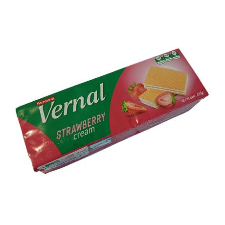 ویفر با کرم توت فرنگی Vernal فرمند 165 گرمی