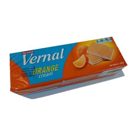 ویفر با کرم پرتقالی Vernal فرمند 165 گرمی