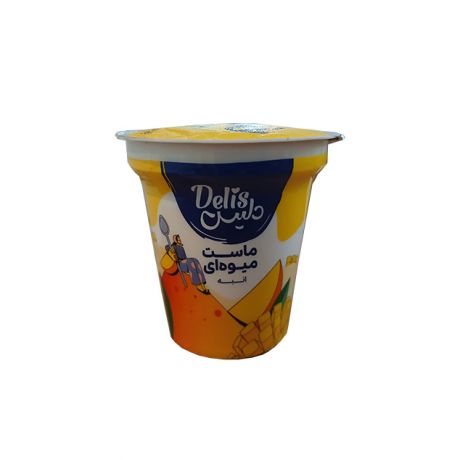 ماست میوه ای انبه Delis دلیس 125 گرمی