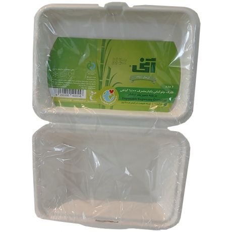 ظرف چلوکبابی یکبار مصرف آنی 6 عددی