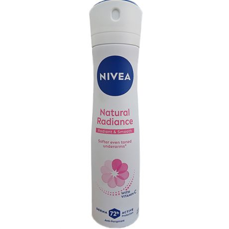 اسپری بدن زنانه NIVEA Natural Radiance نیوآ 150 میلی