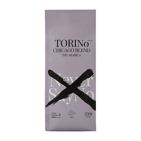 دانه قهوه برشته شده TORINo CHICAGO BLEND تورینو 250 گرمی