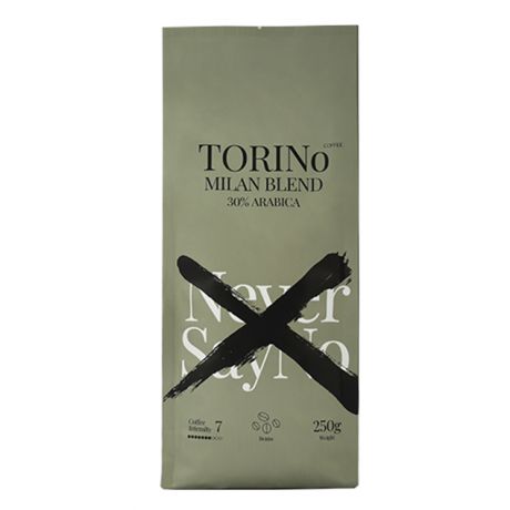 دانه قهوه برشته شده TORINo MILAN BLEND تورینو 250 گرمی