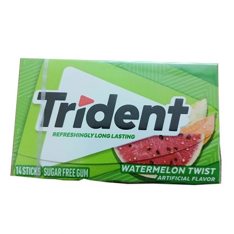 آدامس تریدنت با طعم هندوانه بسته 14 عددی