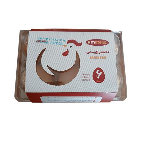 تخم مرغ رسمی mutella موتلا 6 عددی