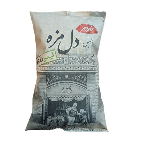 چیپس لیمو فلفل دل مزه مزمز 90 گرمی