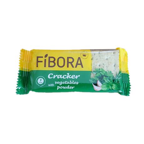کراکر با پودر سبزیجات FIBORA فیبورا زرکام 35 گرمی