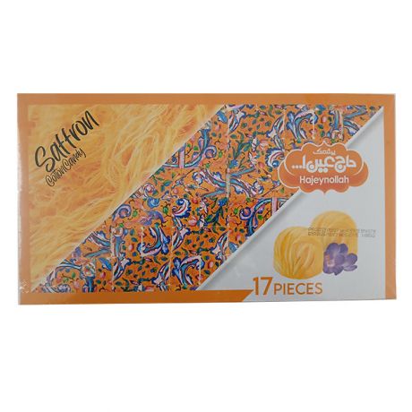 پشمک زعفرانی حاج عین الله 17 عددی