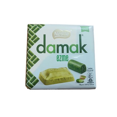 شکلات سفید پسته ای Nestle damak ezme داماک 55 گرمی