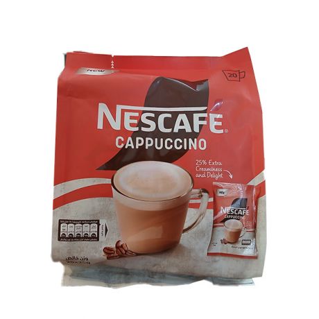 پودر قهوه کاپوچینو نسکافه 20 ساشه ای